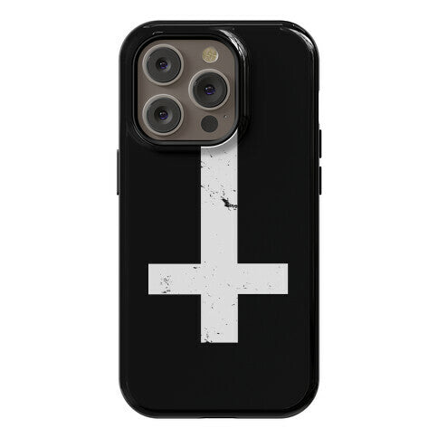 Upside Down Cross Phone Case