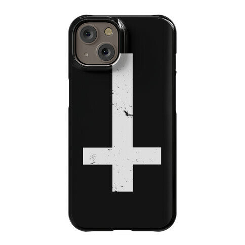 Upside Down Cross Phone Case