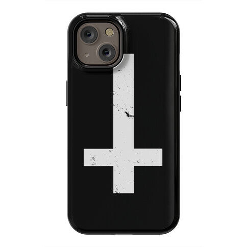 Upside Down Cross Phone Case