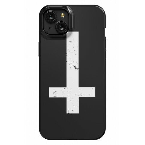 Upside Down Cross Phone Case