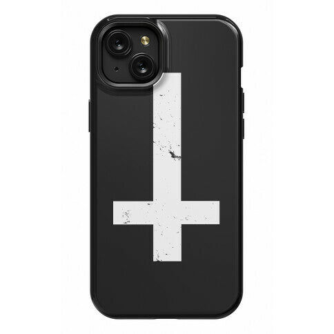 Upside Down Cross Phone Case