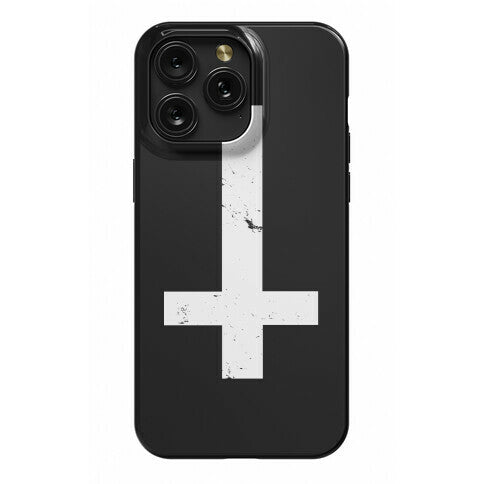 Upside Down Cross Phone Case