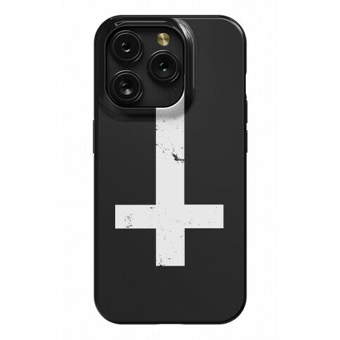 Upside Down Cross Phone Case