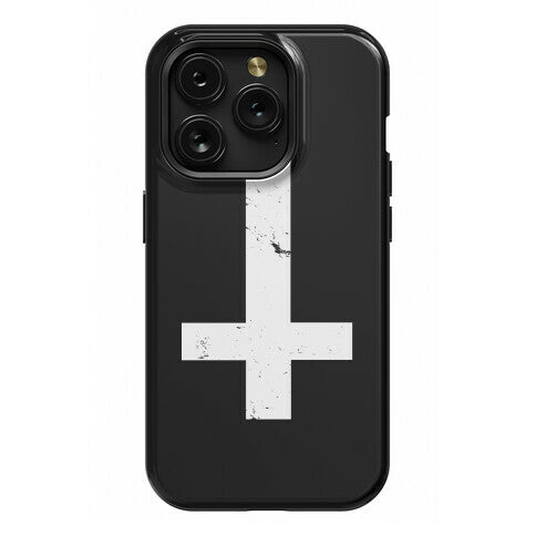 Upside Down Cross Phone Case