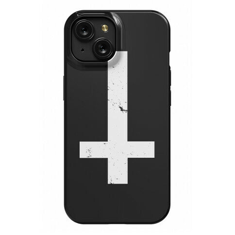 Upside Down Cross Phone Case