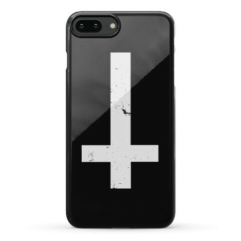 Upside Down Cross Phone Case