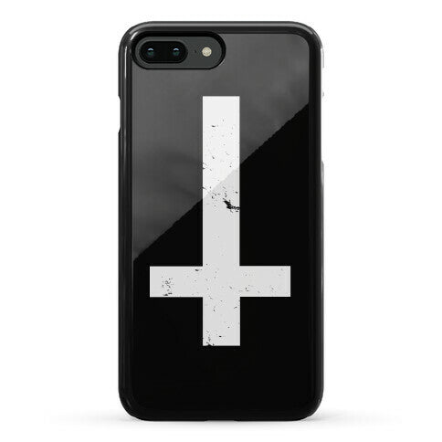 Upside Down Cross Phone Case