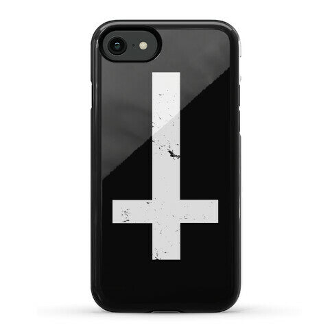 Upside Down Cross Phone Case