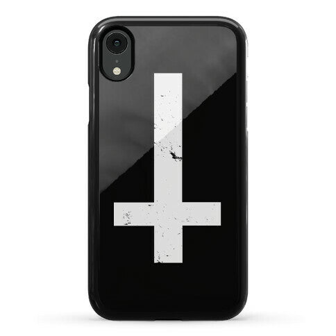 Upside Down Cross Phone Case