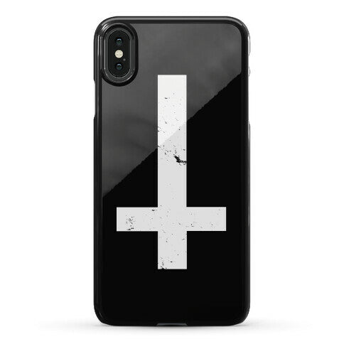 Upside Down Cross Phone Case