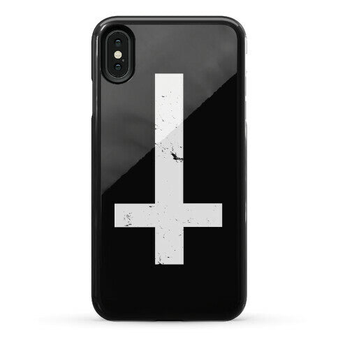 Upside Down Cross Phone Case