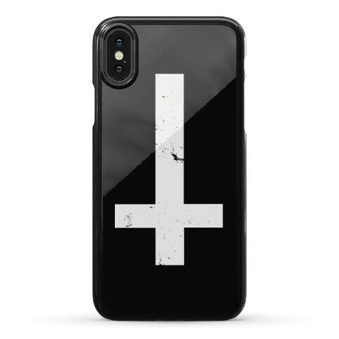 Upside Down Cross Phone Case