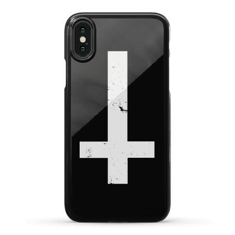 Upside Down Cross Phone Case