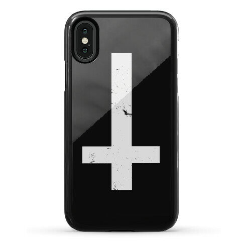 Upside Down Cross Phone Case