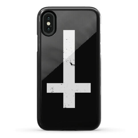 Upside Down Cross Phone Case