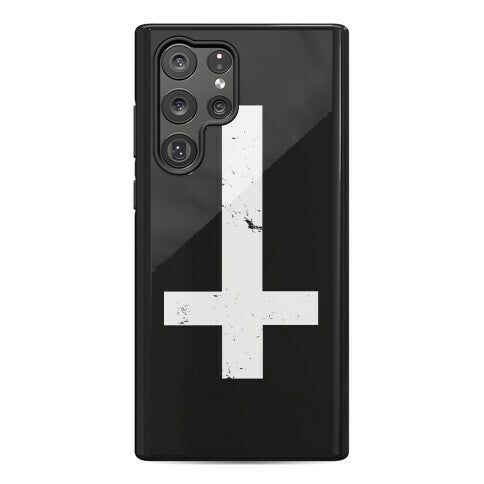 Upside Down Cross Phone Case