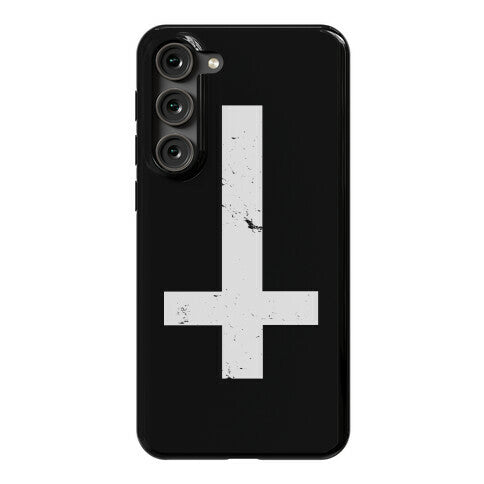 Upside Down Cross Phone Case