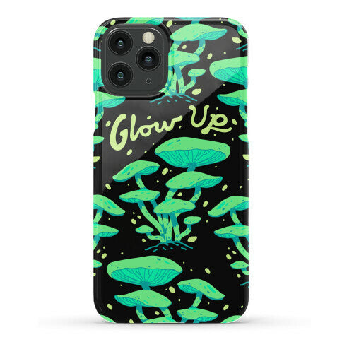 Glow up Bioluminescent Mushrooms Phone Case