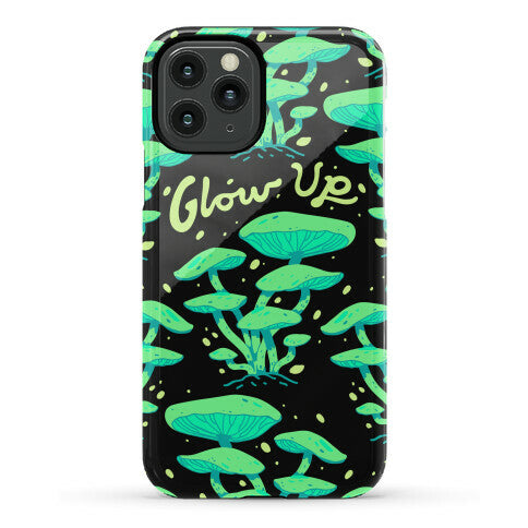 Glow up Bioluminescent Mushrooms Phone Case
