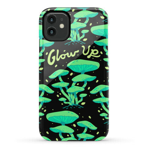 Glow up Bioluminescent Mushrooms Phone Case