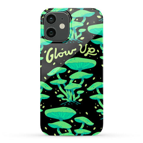 Glow up Bioluminescent Mushrooms Phone Case