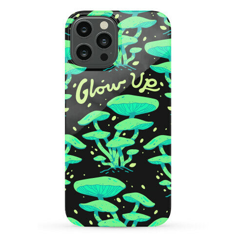 Glow up Bioluminescent Mushrooms Phone Case