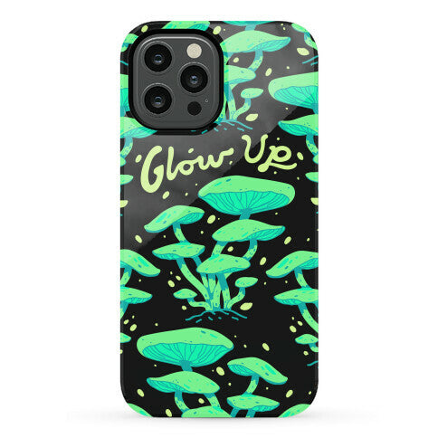 Glow up Bioluminescent Mushrooms Phone Case