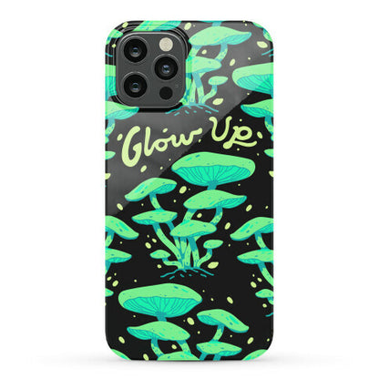 Glow up Bioluminescent Mushrooms Phone Case