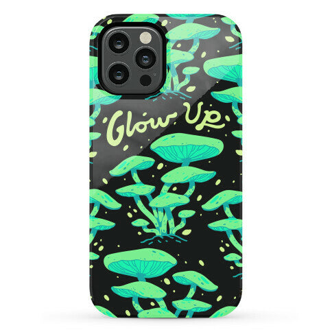 Glow up Bioluminescent Mushrooms Phone Case