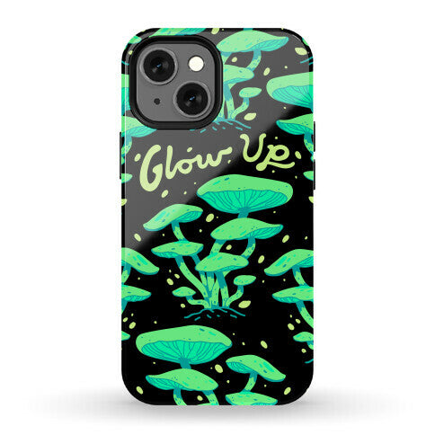 Glow up Bioluminescent Mushrooms Phone Case