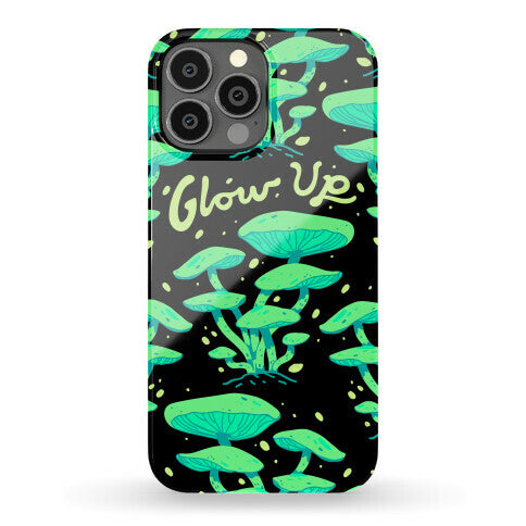 Glow up Bioluminescent Mushrooms Phone Case
