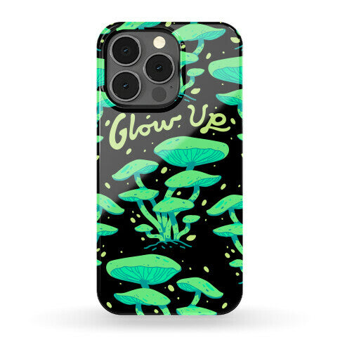 Glow up Bioluminescent Mushrooms Phone Case