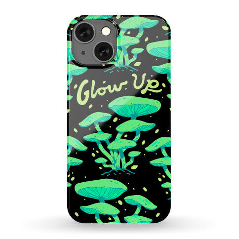 Glow up Bioluminescent Mushrooms Phone Case