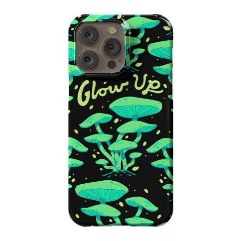 Glow up Bioluminescent Mushrooms Phone Case
