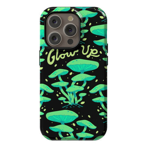 Glow up Bioluminescent Mushrooms Phone Case