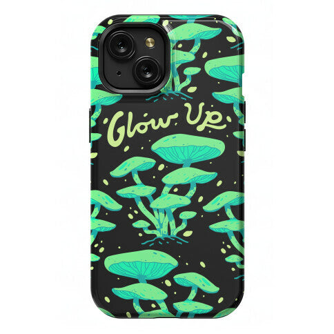 Glow up Bioluminescent Mushrooms Phone Case