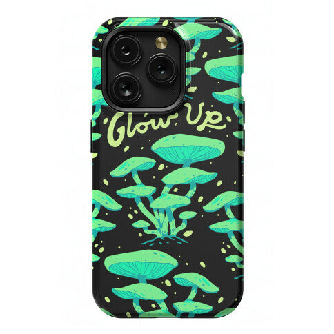 Glow up Bioluminescent Mushrooms Phone Case