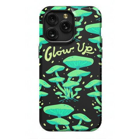 Glow up Bioluminescent Mushrooms Phone Case