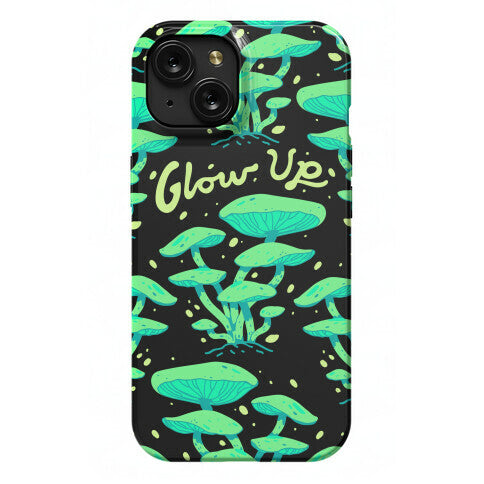 Glow up Bioluminescent Mushrooms Phone Case