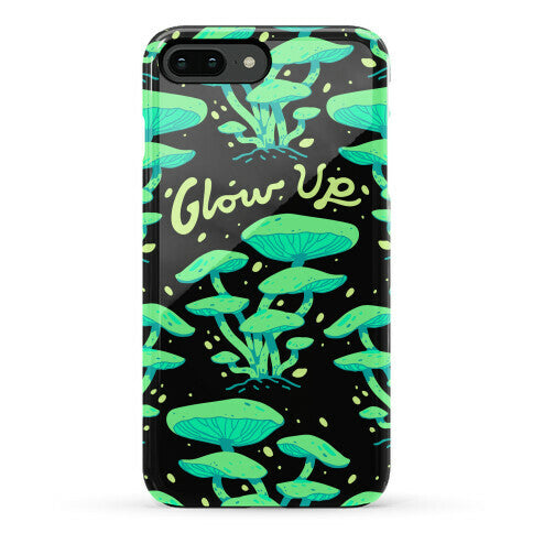 Glow up Bioluminescent Mushrooms Phone Case