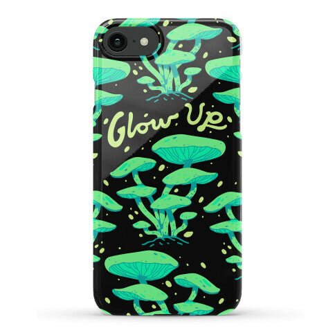 Glow up Bioluminescent Mushrooms Phone Case