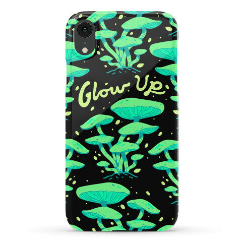 Glow up Bioluminescent Mushrooms Phone Case