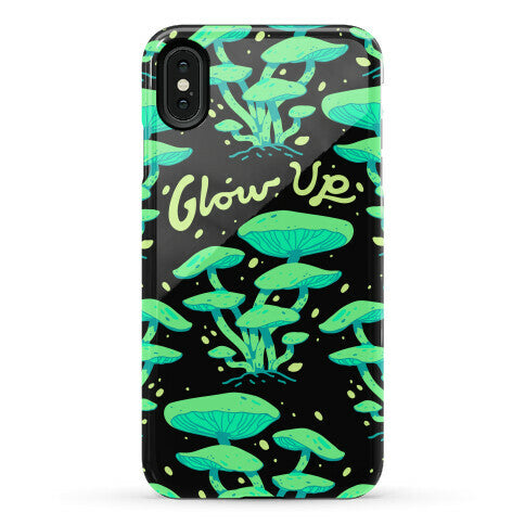 Glow up Bioluminescent Mushrooms Phone Case