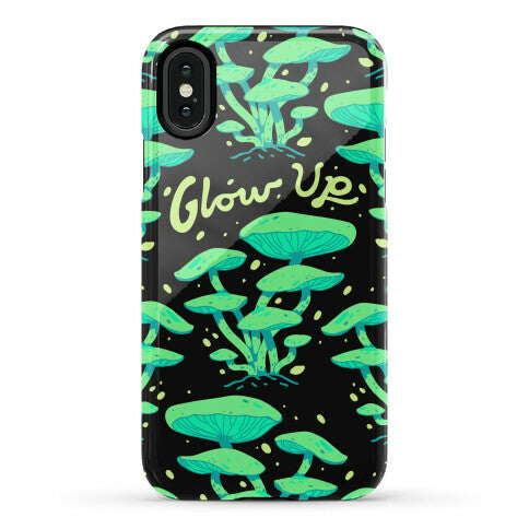 Glow up Bioluminescent Mushrooms Phone Case