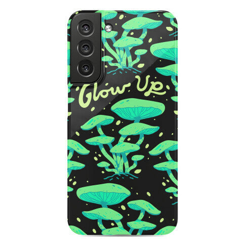 Glow up Bioluminescent Mushrooms Phone Case