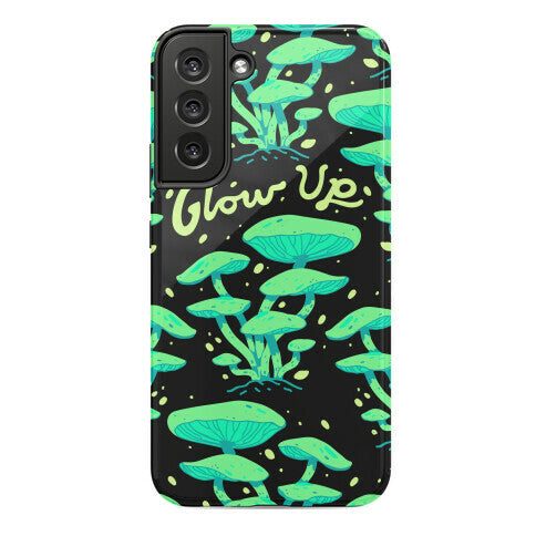 Glow up Bioluminescent Mushrooms Phone Case