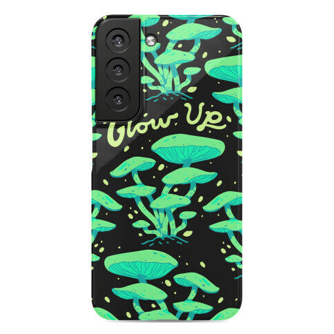 Glow up Bioluminescent Mushrooms Phone Case