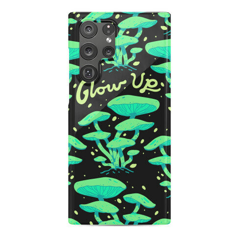 Glow up Bioluminescent Mushrooms Phone Case