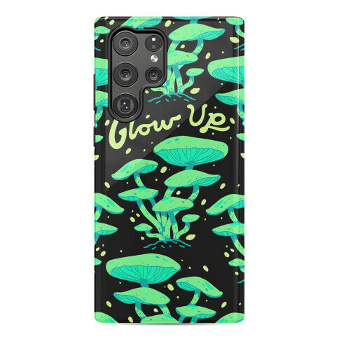 Glow up Bioluminescent Mushrooms Phone Case