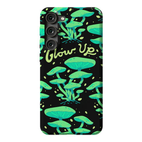 Glow up Bioluminescent Mushrooms Phone Case